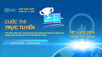 Tìm hiểu kiến thức về sử dụng năng lượng tiết kiệm và hiệu quả hưởng ứng Chiến dịch Giờ Trái đất năm 2024