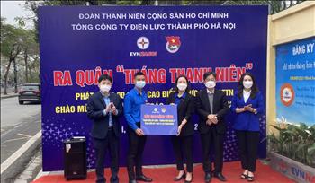 Đoàn thanh niên EVNHANOI tổ chức Lễ ra quân Tháng Thanh niên