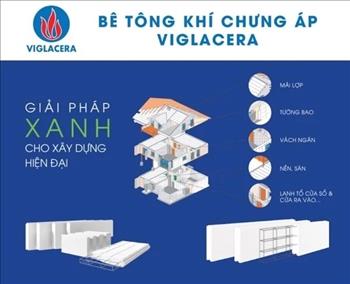 Sản phẩm Bê tông khí chưng áp Viglacera nhận Chứng nhận sản phẩm tiêu chuẩn cho công trình Xanh