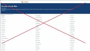 Phát hiện nhiều website giả mạo thông tin sai về lịch ngừng, giảm cung cấp điện tại các tỉnh, thành phố phía Bắc