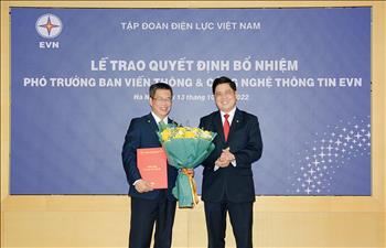 Công bố quyết định bổ nhiệm Phó Trưởng Ban Viễn thông và Công nghệ thông tin EVN