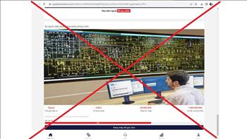Tiếp tục xuất hiện trang web giả mạo thương hiệu EVN
