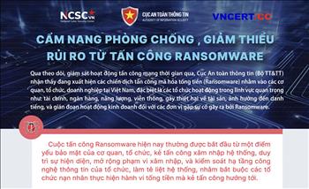 Bộ Thông tin và Truyền thông ra mắt Cẩm nang phòng chống, giảm thiểu rủi ro từ tấn công ransomware