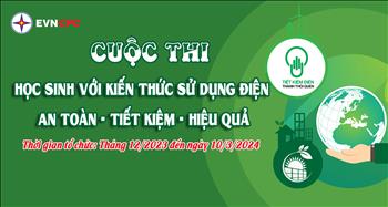 EVNCPC phát động cuộc thi Học sinh với kiến thức sử dụng điện An toàn - Tiết kiệm - Hiệu quả