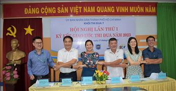 EVNHCMC tham gia ký kết giao ước thi đua năm 2023 trong Khối thi đua 7