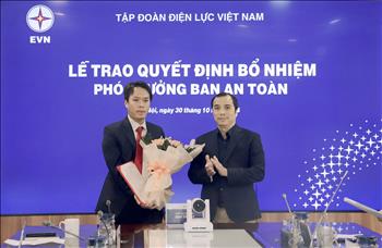 Công bố quyết định bổ nhiệm Phó Trưởng ban An toàn EVN