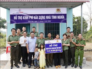 Công ty CP Thủy điện Sông Ba Hạ hỗ trợ kinh phí xây dựng nhà tình nghĩa cho công an viên có hoàn cảnh khó khăn