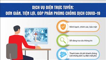 Dịch vụ điện trực tuyến: Đơn giản, tiện lợi, góp phần phòng chống dịch COVID-19