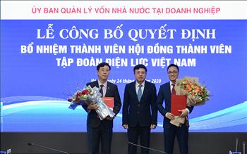 Công bố các quyết định bổ nhiệm Thành viên Hội đồng thành viên EVN