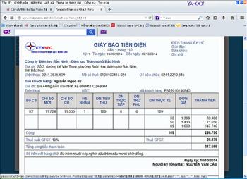 Hà Nội: Tra cứu tiền điện online như thế nào?