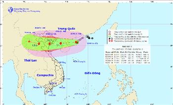 Bão số 3 sắp vào Vịnh Bắc Bộ