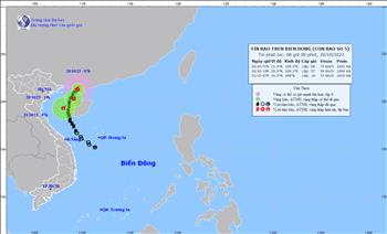 Tin bão khẩn cấp (Cơn bão số 5) - Bản tin phát ngày 20/10/2023