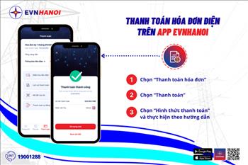 100% khách hàng tại Hà Nội thanh toán tiền điện không dùng tiền mặt