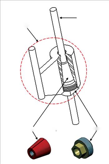 Dụng cụ kẹp cọc giúp chuyển đổi vị trí đầu cọc tiếp địa