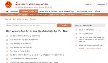 Sau một năm triển khai cổng dịch vụ công Quốc gia: Đã có gần 1,5 triệu hồ sơ được đồng bộ và gần 500 nghìn yêu cầu về dịch vụ điện được thực hiện qua cổng DVCQG